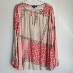 Tommy Bahama long sleeve lightweight blouse size L